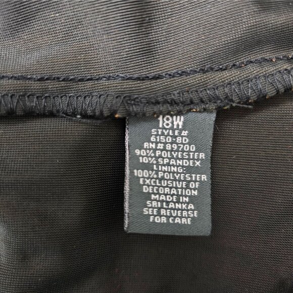 Dressbarn Floral Velvet Jacket 18W Women Black Red Gold Dressy Holiday Christmas - Picture 8 of 13